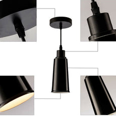 2 Pack Modern Ceramic Ceiling Pendant Light with FREE Bulbs Lampshade Vintage Hanging Light for Kitchen~2298-3