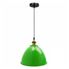 Vintage Industrial Metal Hanging Light green Shade Ceiling Pendant Light~4485-0