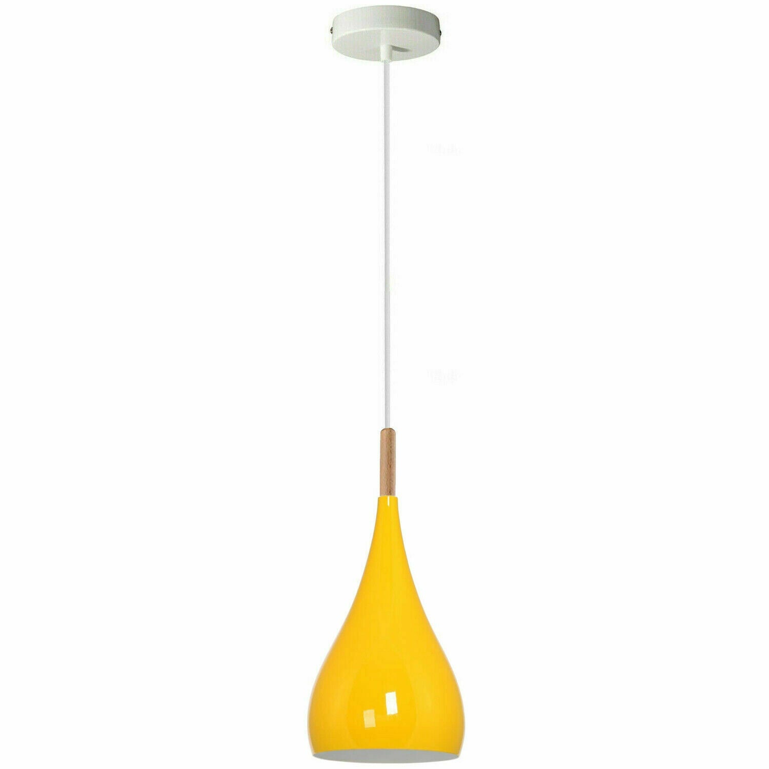 Yellow colour Retro Style Metal Ceiling Hanging Pendant Light Shade Modern Design~1647-2