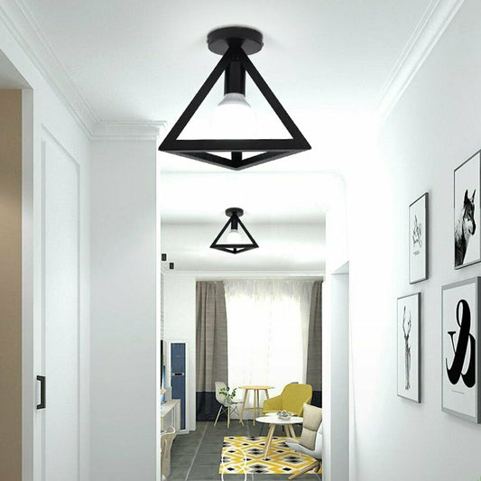 Ceiling Lamp Light Flush Mount Modern Industrial Cage Ceiling Light Hallway Lamp~2265-0