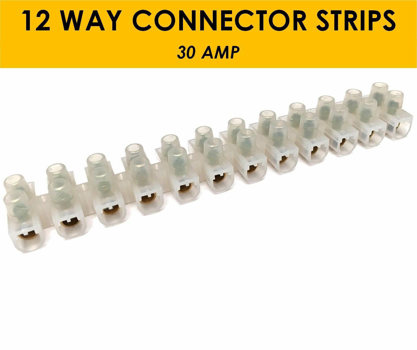 3A-60A Lighting Chock Block Connection 12 Way Electric Wire Terminal Connector~2227-6