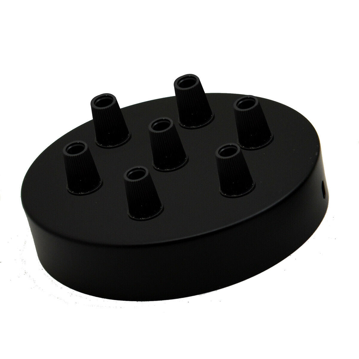 7 Outlet Black Metal Ceiling Rose 120x25mm~2777-0