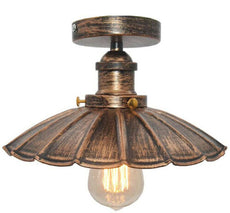 Vintage Retro Industrial Flush Mount Farmhouse Ceiling Light Shade chandelier UK~2225-8