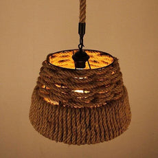 Vintage Retro Industrial Loft Hemp Rope Pendant Ceiling Light~5080-0