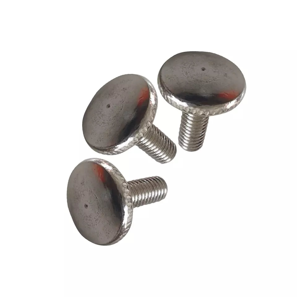 3 Pack M4 x 12mm Pan Round Head Hand Tightening Thread Screws~5489-1