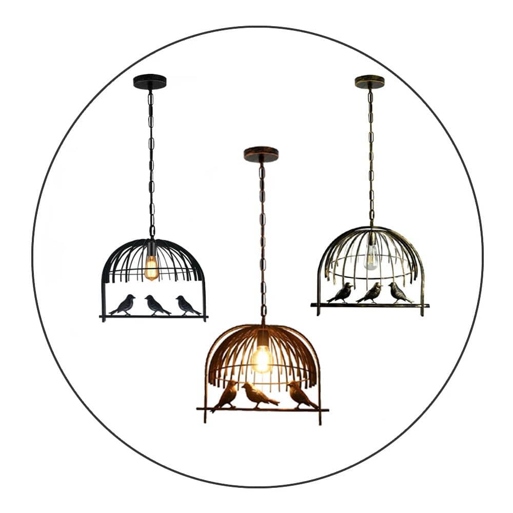 Bird Cage Ceiling Industrial Chandelier Loft Pendant Light With FREE Bulb~2256-2