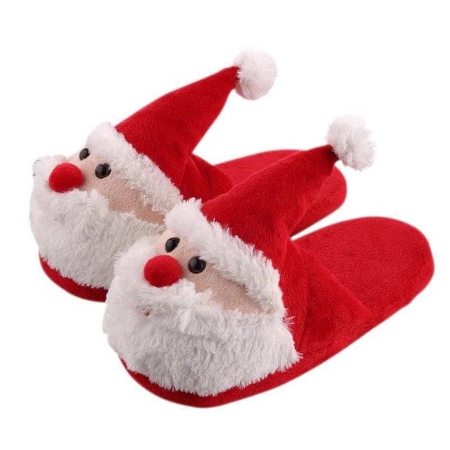 Santa Claus Slip On Soft Flats Slides - Puritific