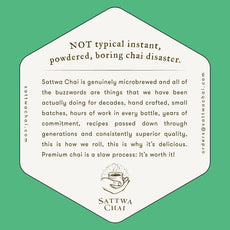 Sattwa Chai - Microbrewed Masala Chai - Organic & Heirloom - Case of 4 x 96 oz-1