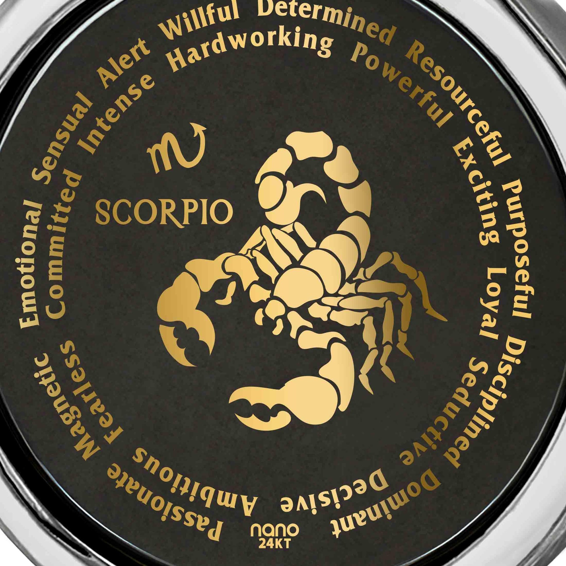 Scorpio Necklaces for Lovers of the Zodiac 24k Gold Inscribed - Puritific