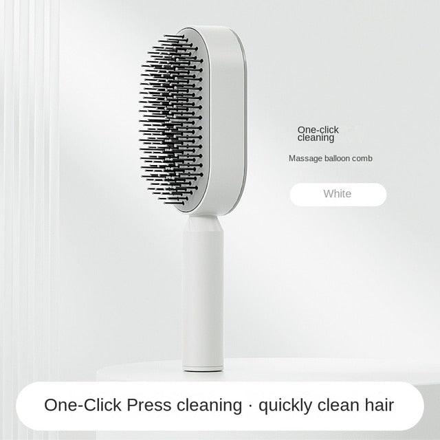 Self Cleaning Anti-Static Hair Brush - Puritific