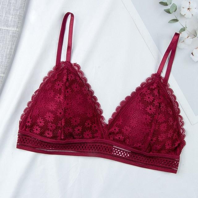 Sexy Floral Lace Bra - Puritific