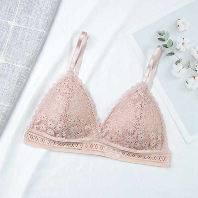 Sexy Floral Lace Bra - Puritific