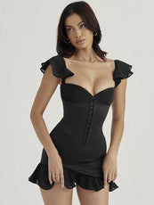 Sexy Off Shoulder Strapless Mini Dress - Puritific