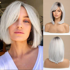 Short Bob Wig With Bangs - Puritific