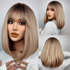 Short Bob Wig With Bangs - Puritific