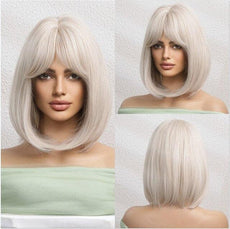 Short Bob Wig With Bangs - Puritific