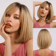 Short Bob Wig With Bangs - Puritific