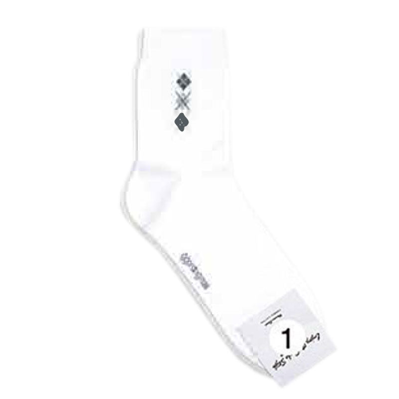 Simple Argyle Mens Quarter Socks-3