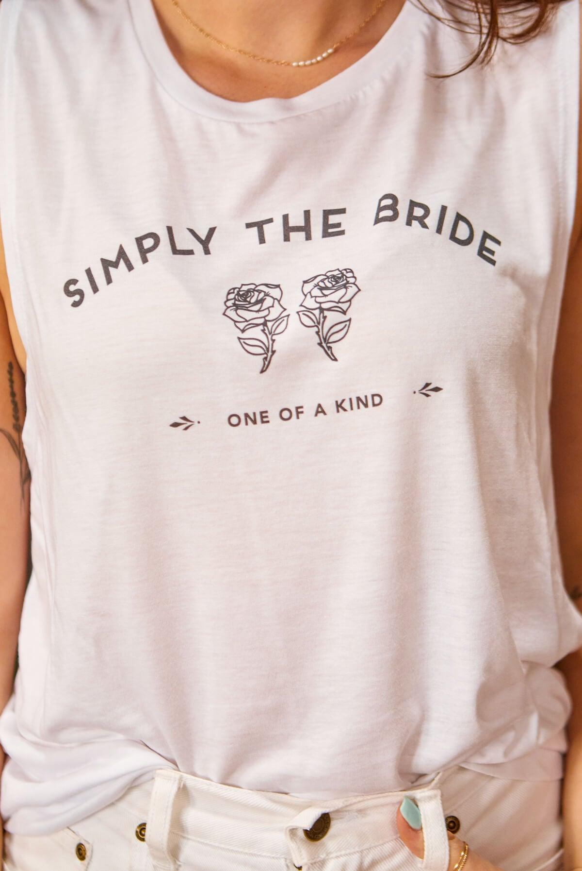 Simply the Bride | Simply the Best - Bachelorette Party Flowy Muscle Tanks - Puritific