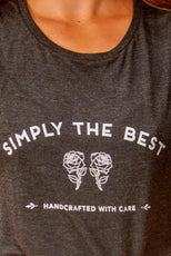 Simply the Bride | Simply the Best - Bachelorette Party Flowy Muscle Tanks - Puritific