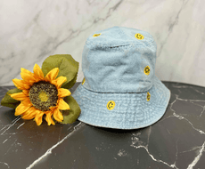 Smiley Face Denim Bucket - Bachelorette Party Hats! - Puritific