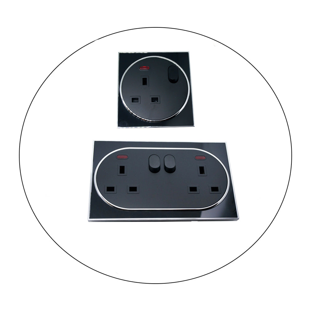 Switch Sockets Screwless Face Classic Uk~2308-0