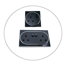 Switch Sockets Screwless Face Classic Uk~2308-0