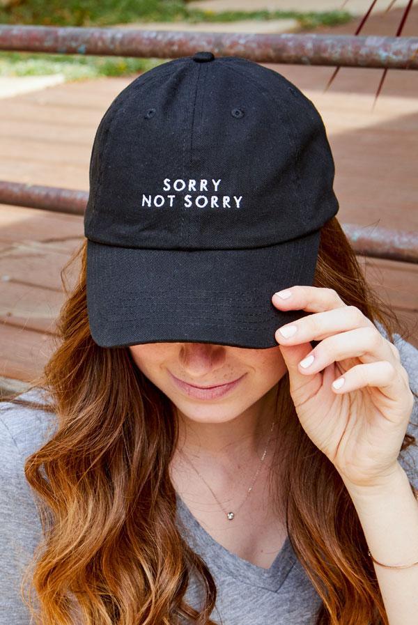 Sorry Not Single | Sorry Not Sorry - Bachelorette party dad hats - Puritific