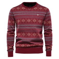 Spliced Cotton Men's Sweater - Puritific