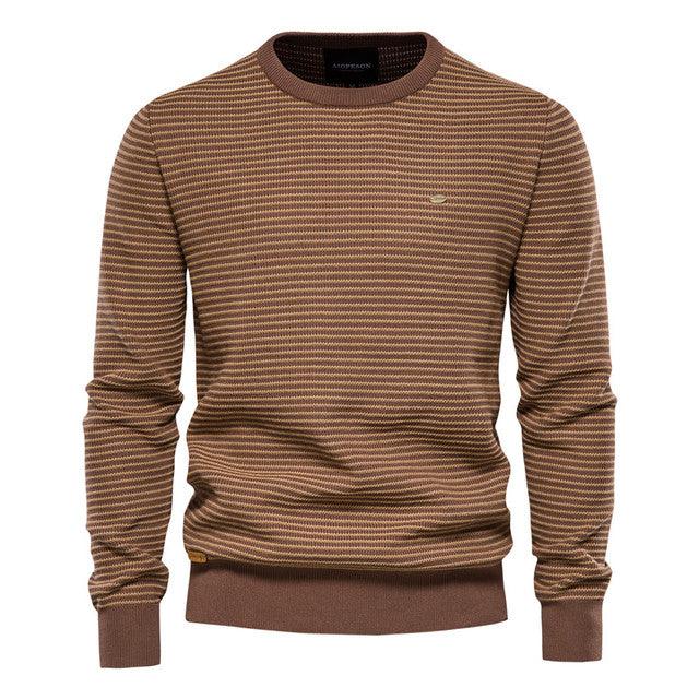 Spliced Cotton Men's Sweater - Puritific