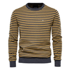 Spliced Cotton Men's Sweater - Puritific