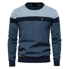 Spliced Cotton Men's Sweater - Puritific