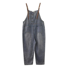 Spring Fashion Button Jeans Harem Jumpsuit - Puritific