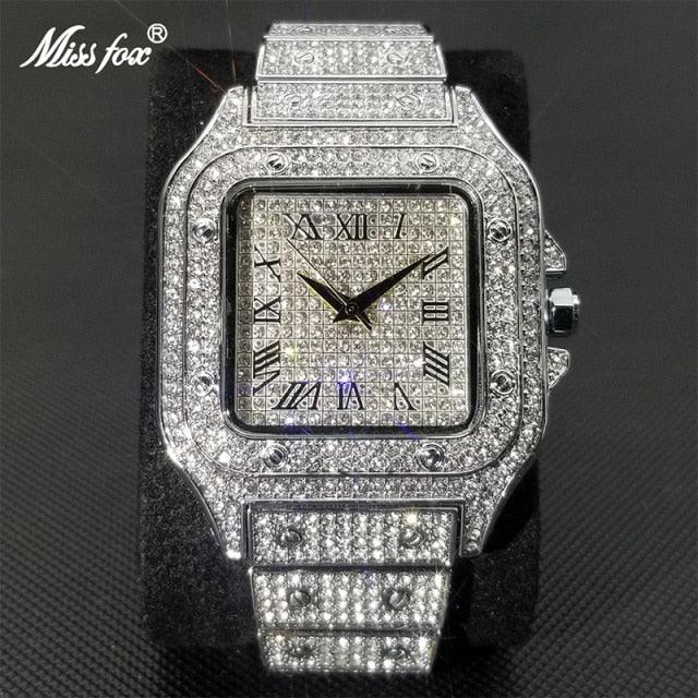 Square Full Crystal Watch - Puritific