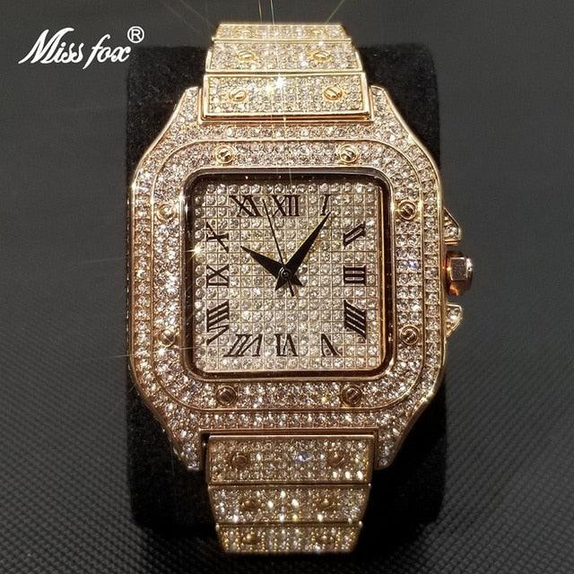 Square Full Crystal Watch - Puritific