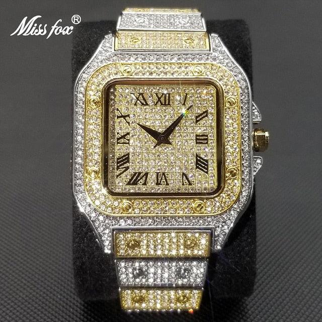 Square Full Crystal Watch - Puritific