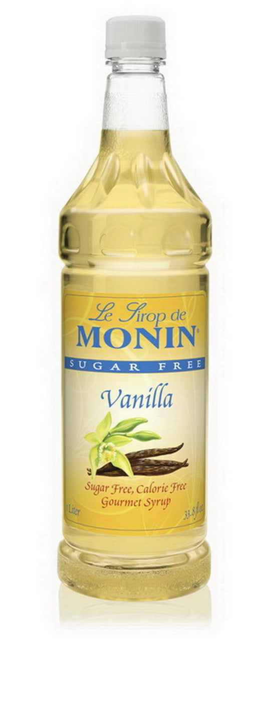 Sugar Free Vanilla - Monin - Premium Syrups and Flavourings - 4 x 1 L per case-0