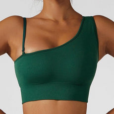 Summer Sexy Oblique Shoulder Yoga Clothes Tops - Puritific