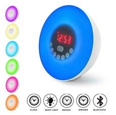 Sunrise Alarm Clock Bluetooth Speaker Lamp - Puritific