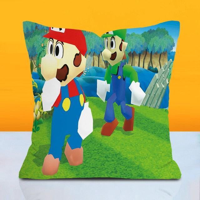 Super Mario Bros Pillow with Cover - Puritific