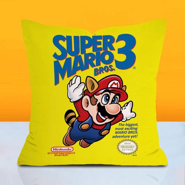 Super Mario Bros Pillow with Cover - Puritific