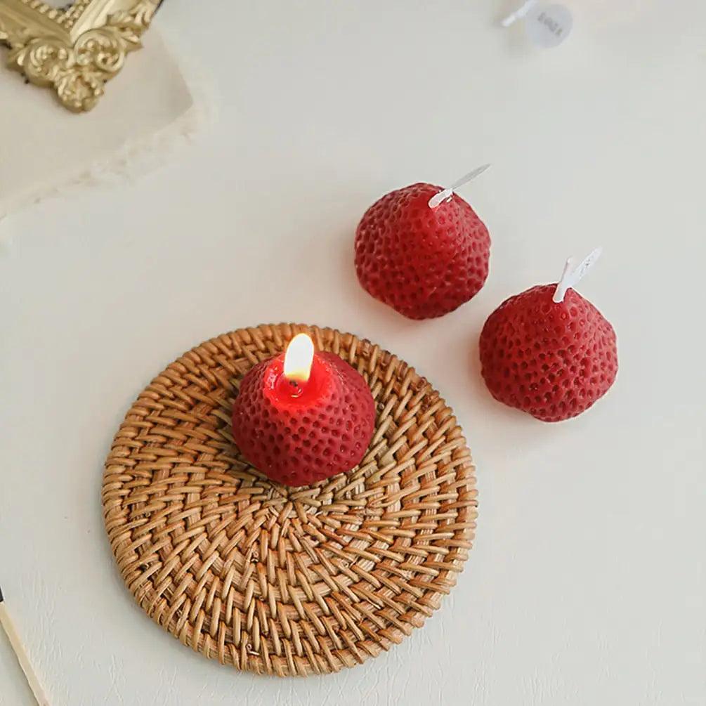 Strawberry Decorative Aromatic Candles - Puritific