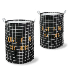 2 Pack Foldable Laundry Basket Organizer For Dirty Clothes~5238-5