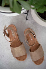 Tan Espadrille Platform Shoes - Puritific