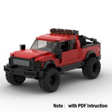 Technical Ford Raptors F-150 Pickup Truck Car Building Blocks - Puritific