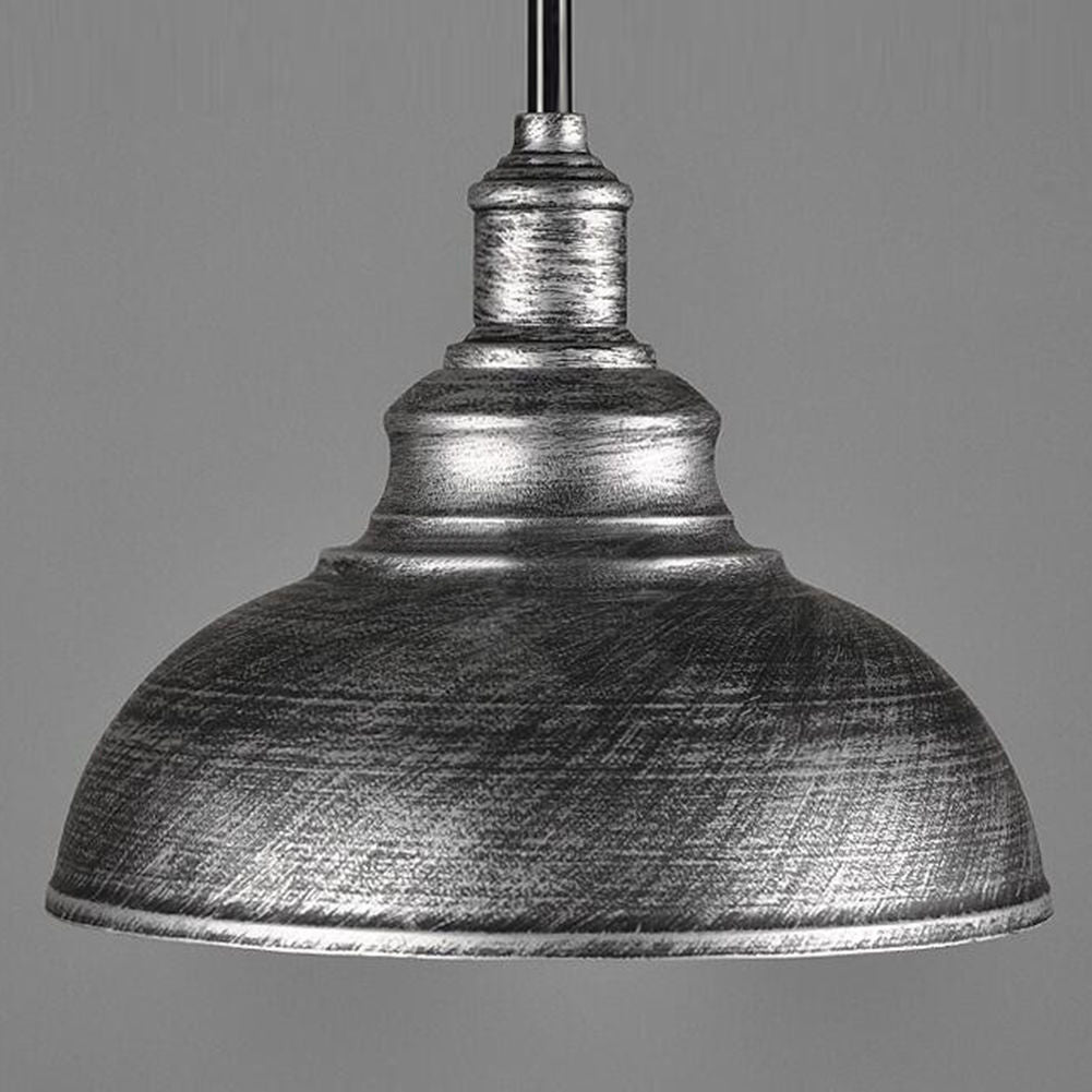 Brushed Silver Ceiling Pendant Retro Lamp Industrial Loft Chandelier~3158-3