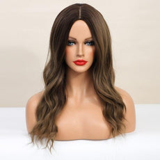 U.SHINE Ombre Brown Mixed Pink Blonde Wig - Puritific