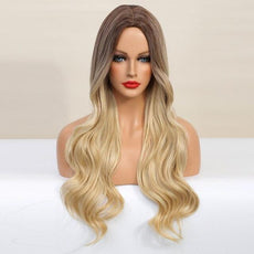 U.SHINE Ombre Brown Mixed Pink Blonde Wig - Puritific