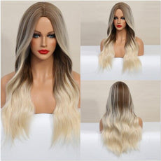 U.SHINE Ombre Brown Mixed Pink Blonde Wig - Puritific