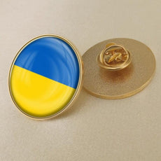 Ukrainian Flag Brooch - Puritific